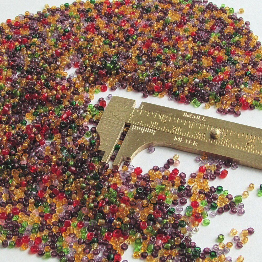 Vintage 10/0 Seed Bead Mix