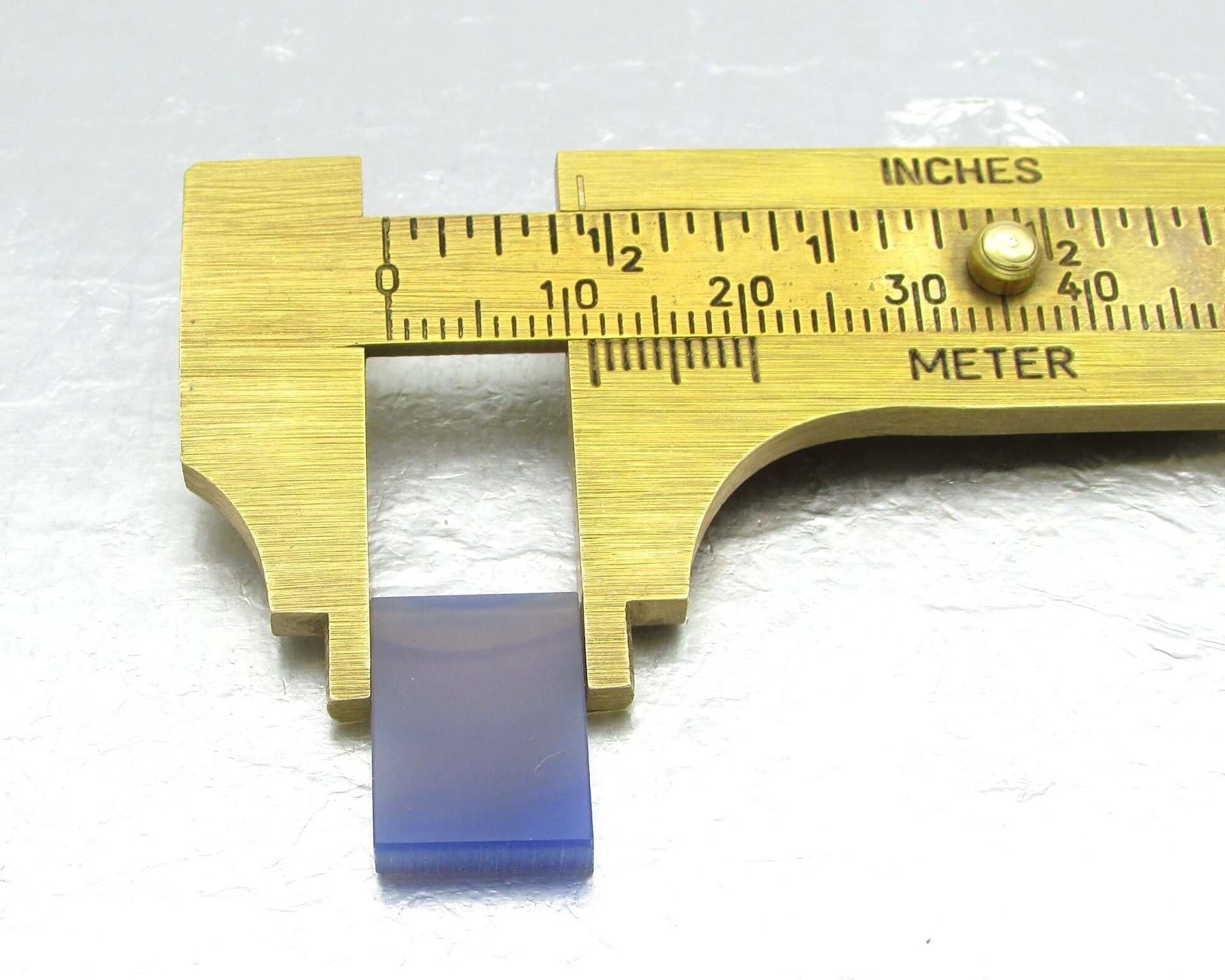 Rectangular Cabochon, Violet Dyed Agate 16x11mm