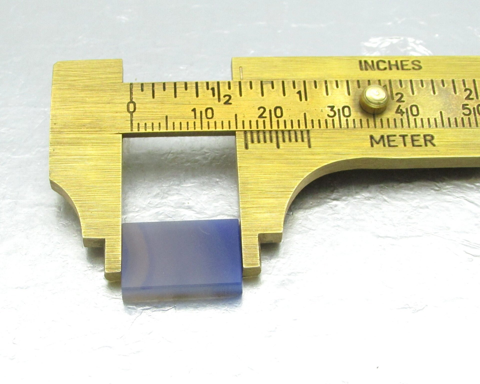 Rectangular Cabochon, Violet Dyed Agate 16x11mm