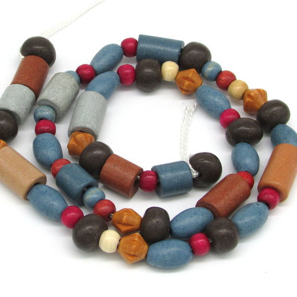 Wooden Beads Mixed Strand