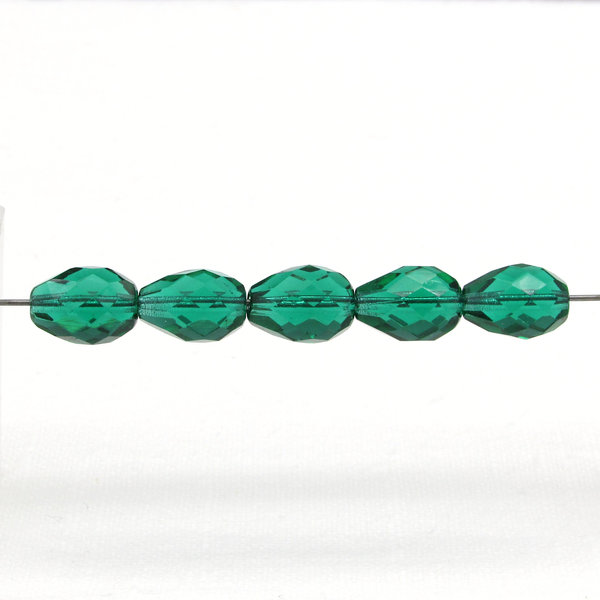 13x9.5mm Emerald Faceted Teardrops (22)