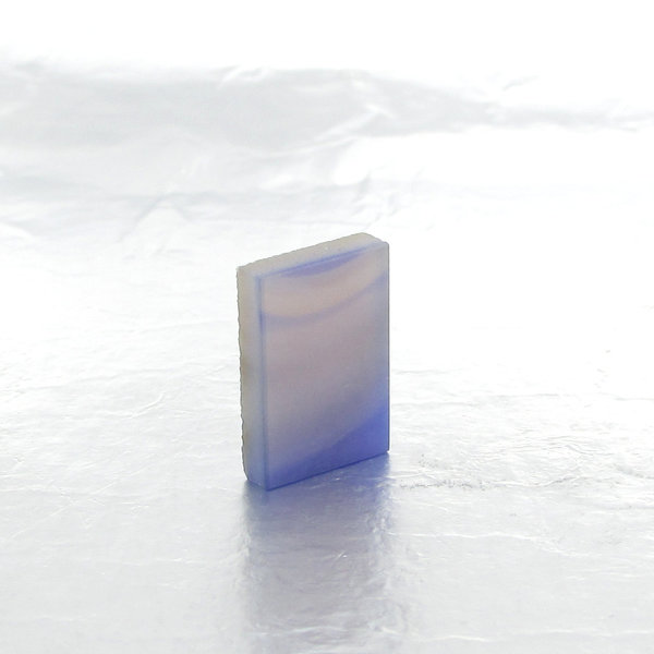 Rectangular Cabochon, Violet Dyed Agate 16x11mm