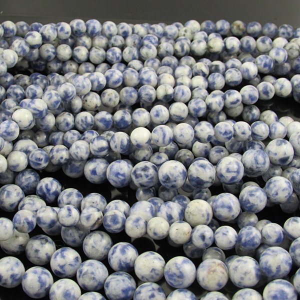 6mm Round Sodalite Beads,  Natural Gemstone 15" Strand