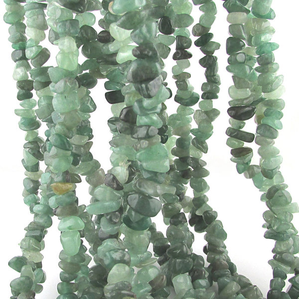 Green Aventurine Gemstone Chip Beads