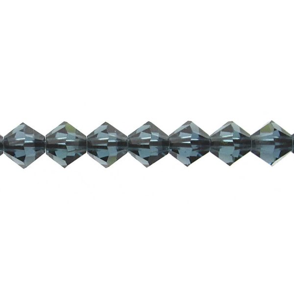 4mm Montana Sapphire Crystal Bicones