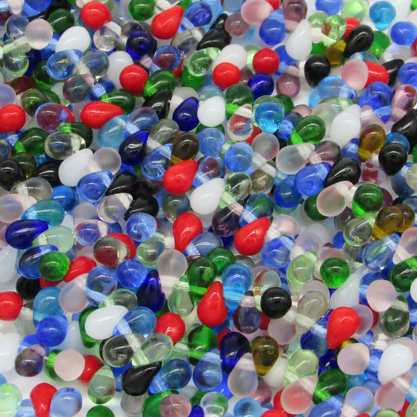 6x4mm Czech Glass Briolettes (100)