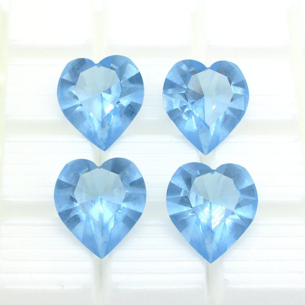 Vintage 18.7mm Faceted Heart Rhinestone