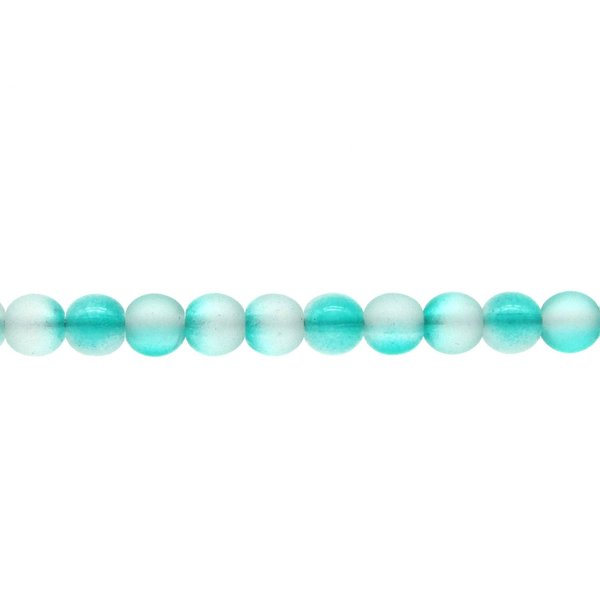 6mm Two-Tone Czech Pressed Glass Beads