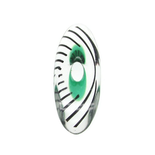 Oval Furnace Cane Slice Pendant