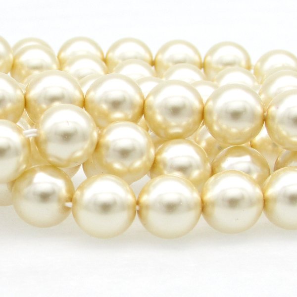 8mm Cream Preciosa Crystal Nacre Pearls (25)