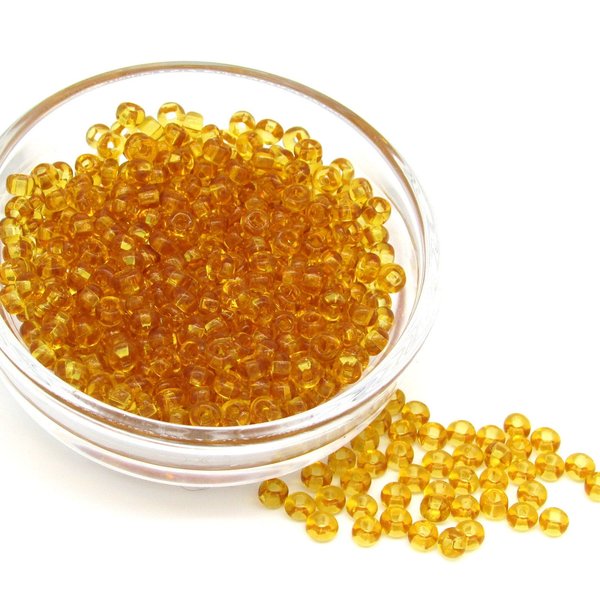 6/0 Translucent Topaz Mini Rocailles