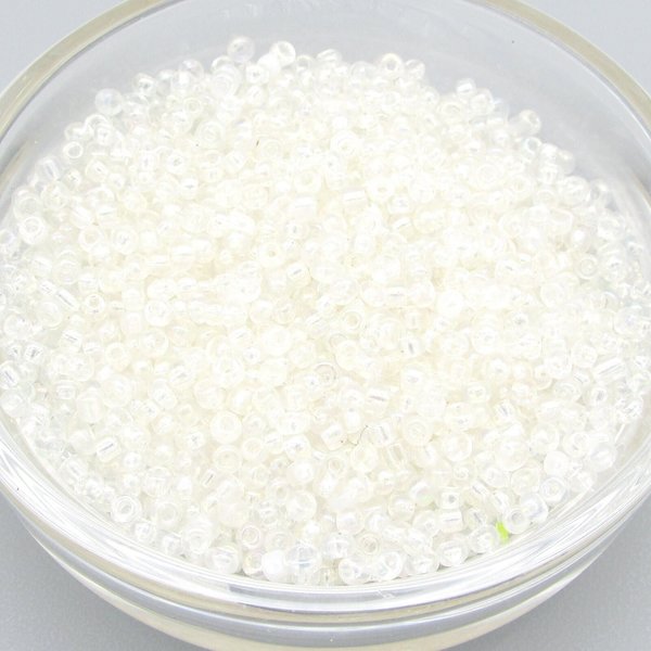 Clear AB Seed Beads, 11/0 Rocailles