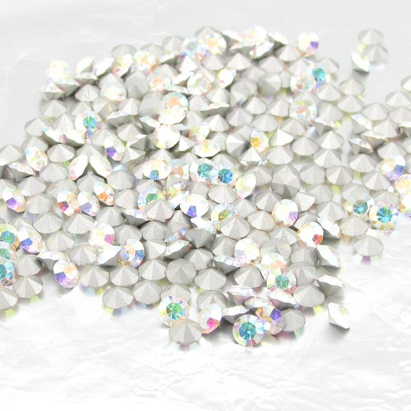 Tiny PP24 Crystal AB Foiled Rhinestone Chatons