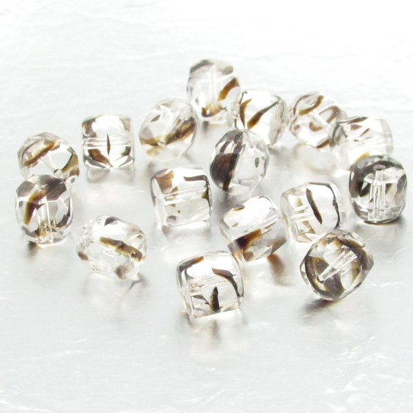 7mm 2-Tone Faceted Barrels (24)