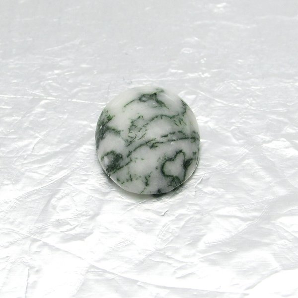 Oval Moss Agate Cabochon, 16x12mm