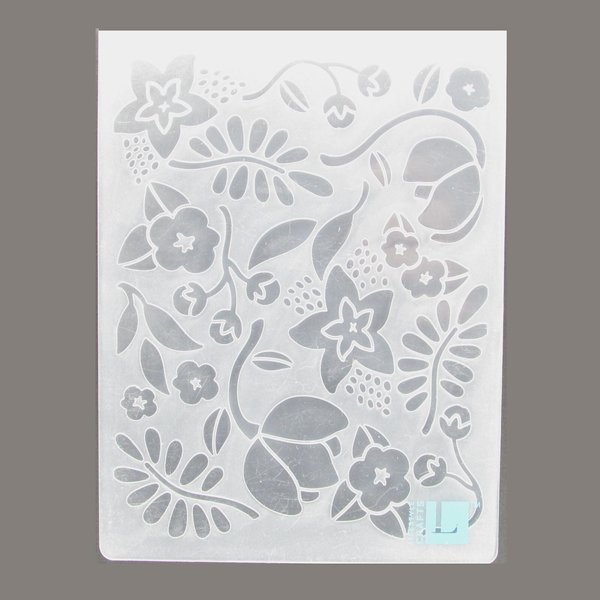  Floral Embossing Folder, Used A2