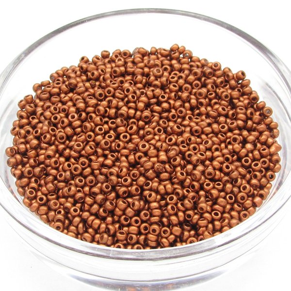 11/0 Seed Beads Matte Copper Metallic