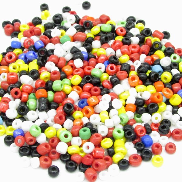 Opaque Seed Bead Mix, 6/0 and 8/0 Rocailles