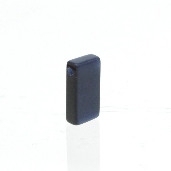 Side-Drilled Rectangular Pendant, 22mm Large Flat Fiber Optic Bead (1)