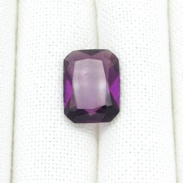18x13.5mm Octagonal Rhinestone, Vintage Unfoiled Glass Stone (1)