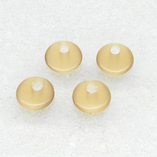 12mm Go-Go Pendants Fiber Optic Glass Flat Rounds 