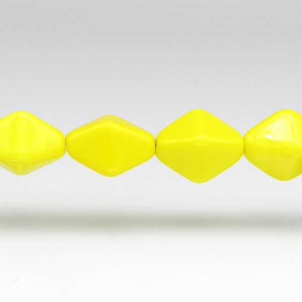 18x15mm Bicone Beads, Vintage Czech Pressed Glass