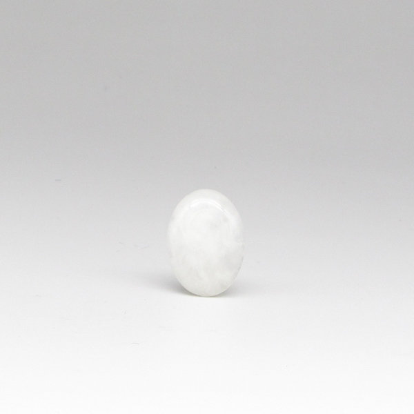 Vintage White Quartz Oval Cabochon 25x18mm 
