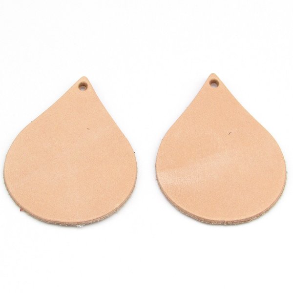 Large Teardrops, Top Grain Leather Die Cuts (10)