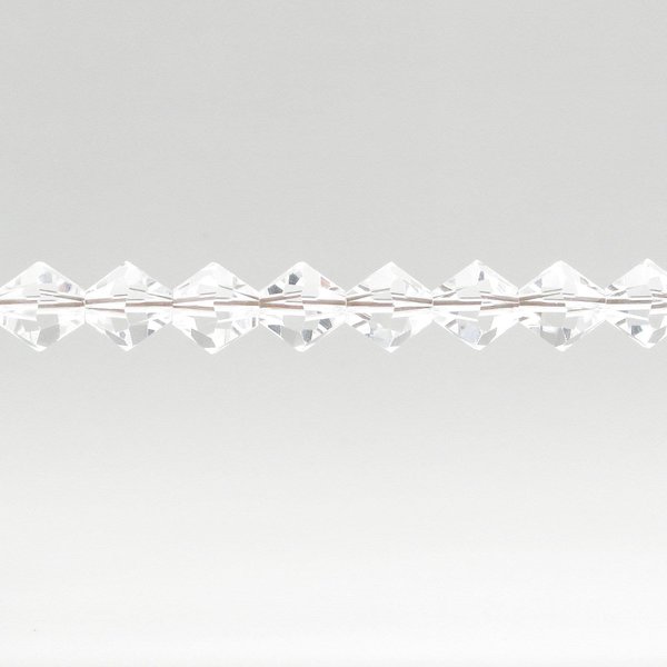 Vintage Crystal 8mm Faceted Bicone Beads