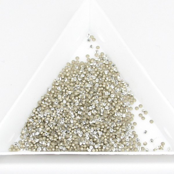 Tiny 2ss 2.5ss Crystal Foiled Rhinestones, 1.3mm 5PP 1.35mm 6PP Preciosa Chatons