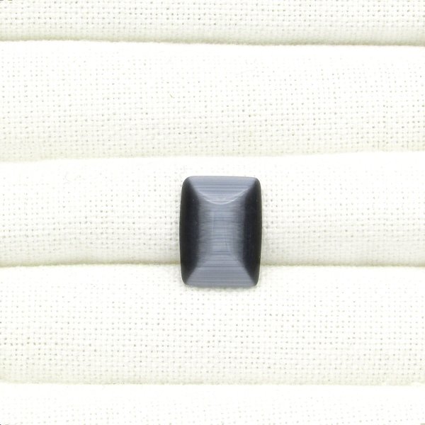 18x13mm Rectangular Cat's Eye Beveled Glass Cabochon