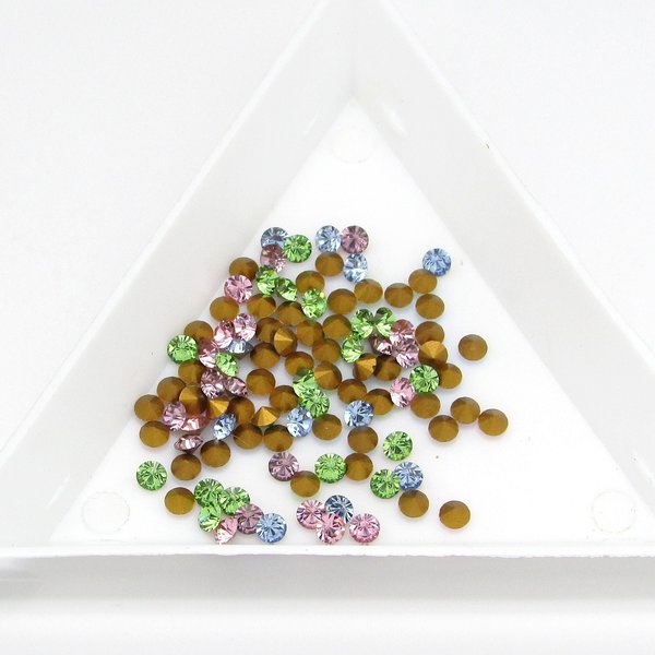 Vintage Rhinestone Chatons PP20 Crystal Point Backs, 2.6-2.7mm SS9 Non-Hotfix