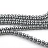 8mm round black beads are natural, non-magnetic hematite, polished to a mirror-like shine. Center-drilled holes measure 0.8mm holes. Each 16 inch strand has about 50 heavy gemstone beads and weighs approximately 2 ounces.