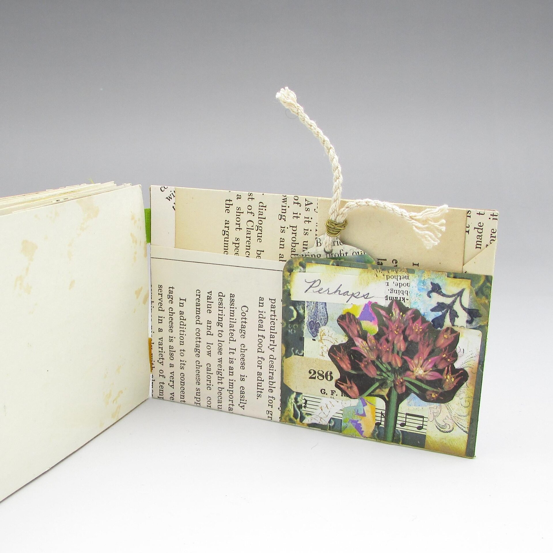 Mini Tag Junk Journal with Tab Binding