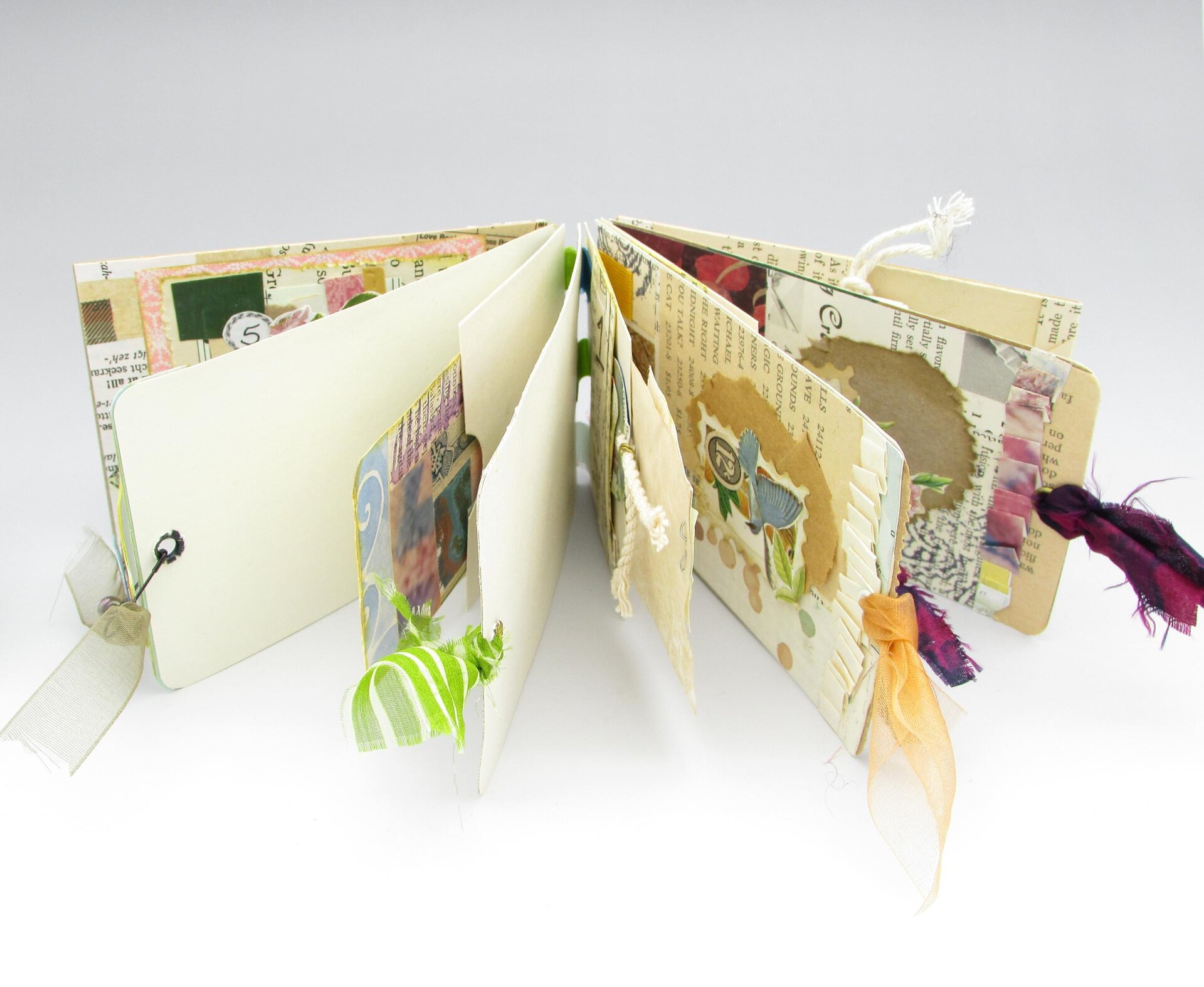Mini Tag Junk Journal with Tab Binding