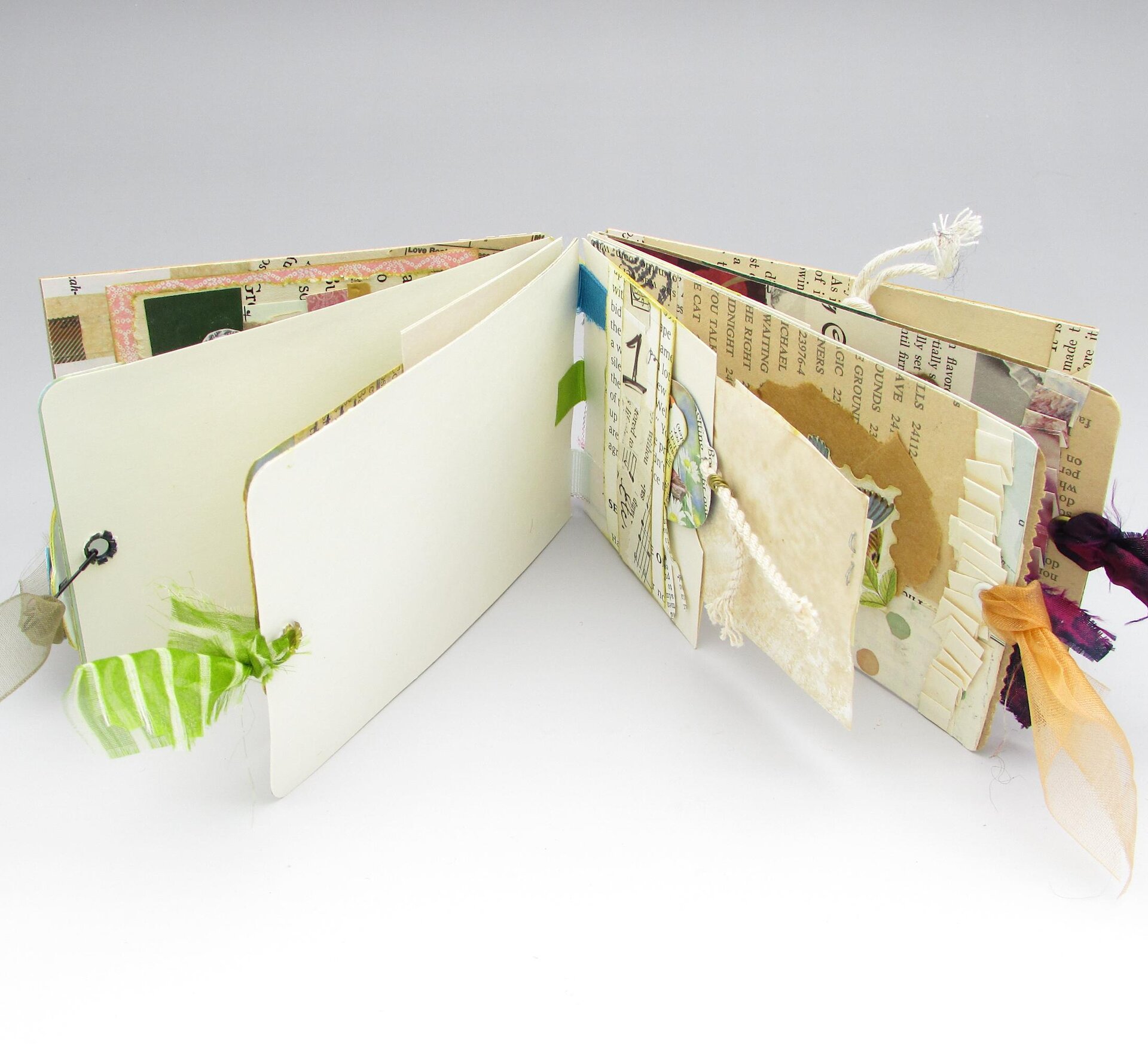 Mini Tag Junk Journal with Tab Binding