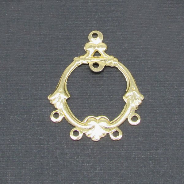 29mm Brass Stampings, Gold Plated Findings for Chandelier Earrings